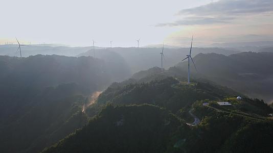 重庆黄水风电场4K高清航拍视频视频的预览图