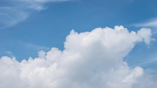 天气晴朗蓝天白云天空延时视频的预览图