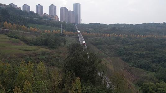4k重庆礼嘉缆车视频的预览图