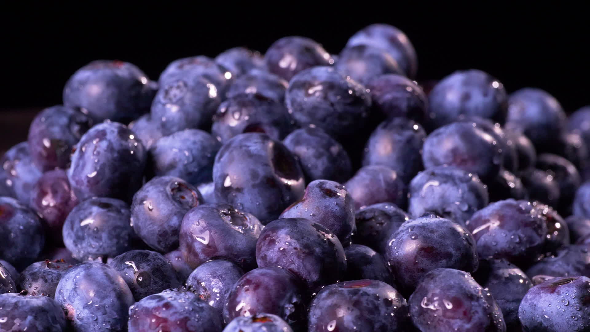 蓝莓水果食品食物食材莓果健康饮食美味养生天然有机果实营养视频的预览图