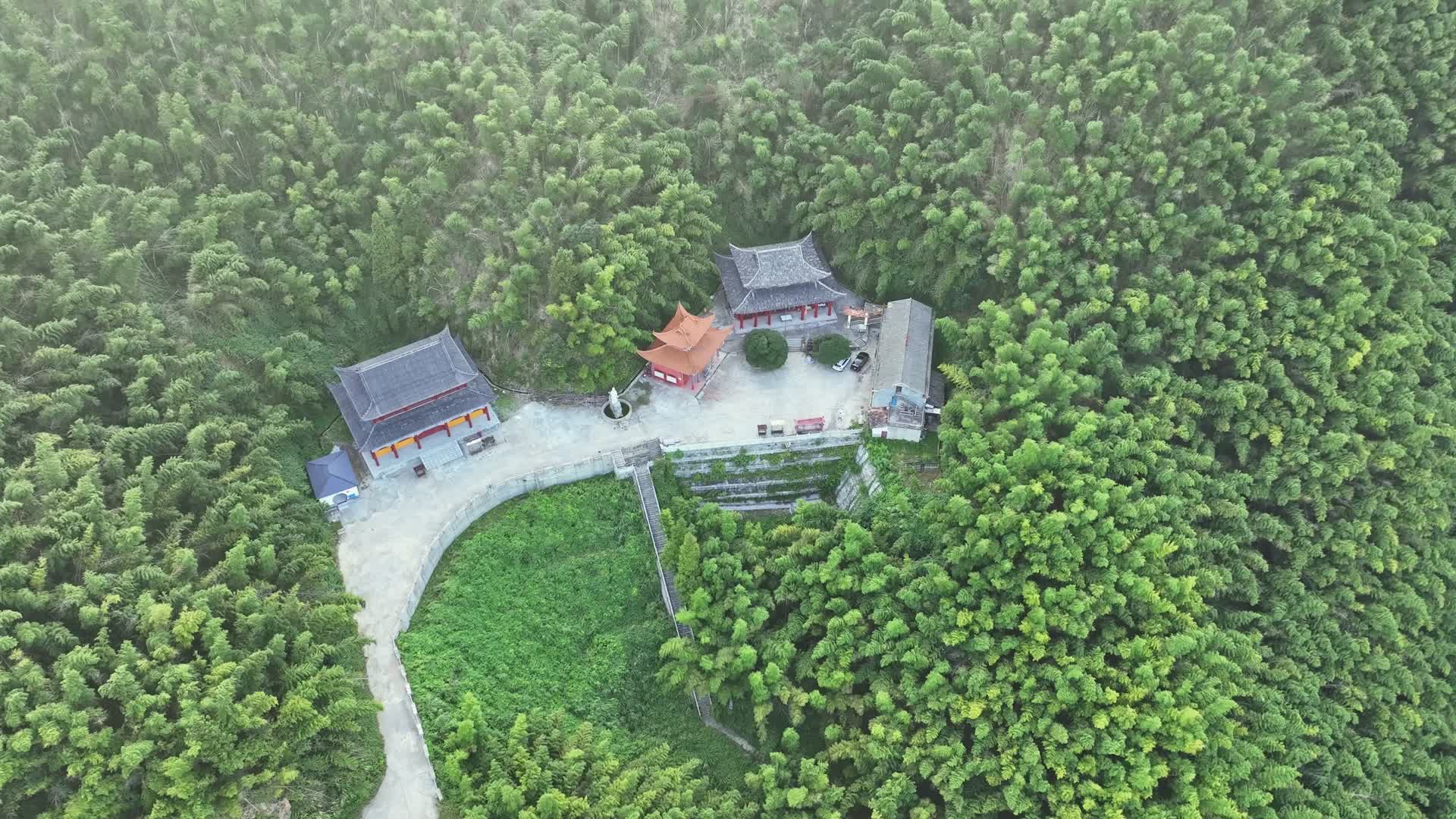 汨罗玉池山古寺视频的预览图
