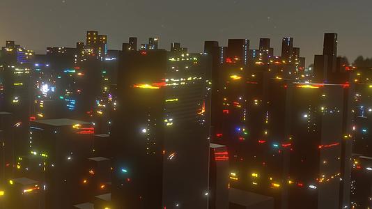 震撼城市夜景视频的预览图