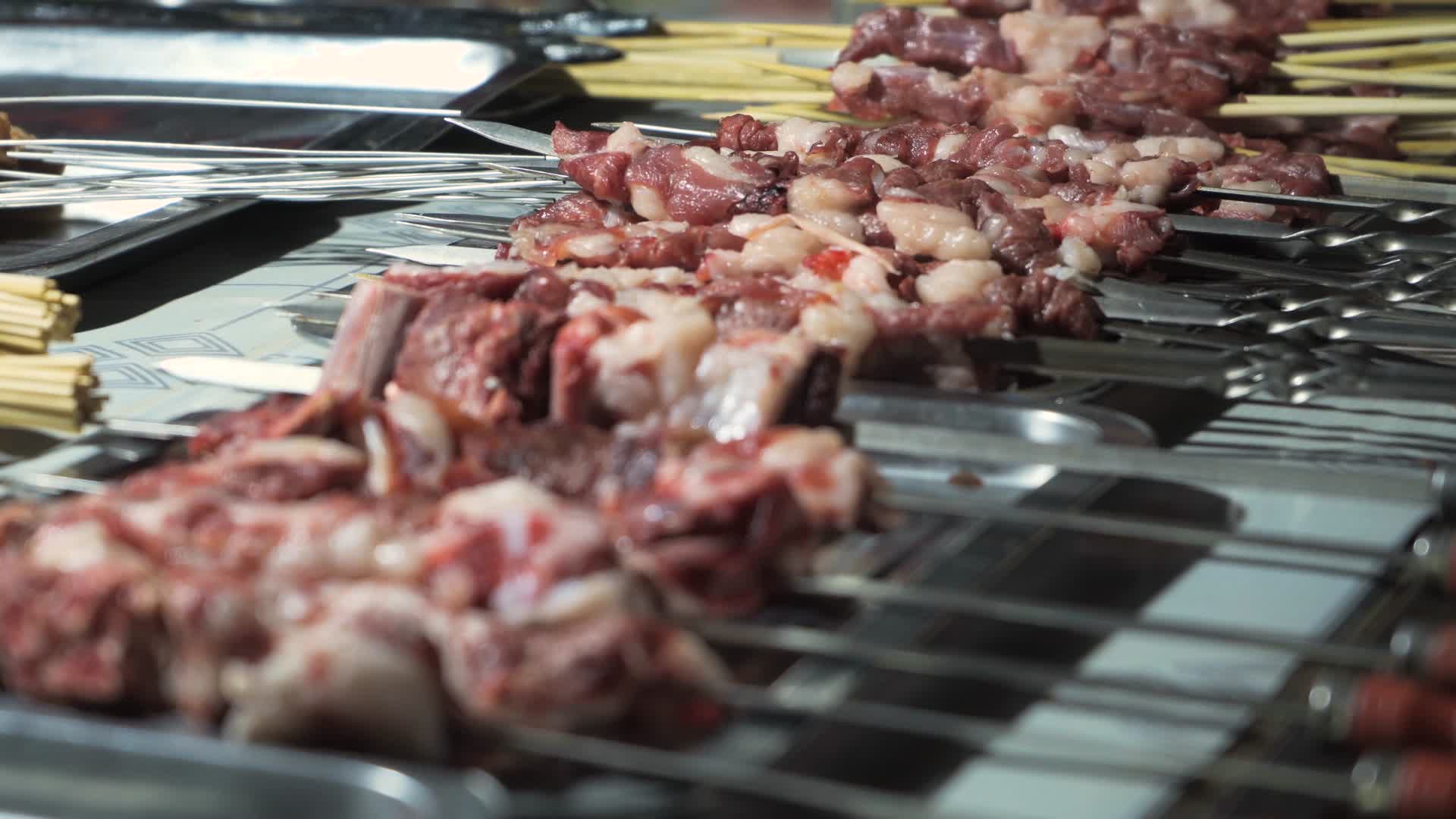 烧烤烤肉串视频的预览图