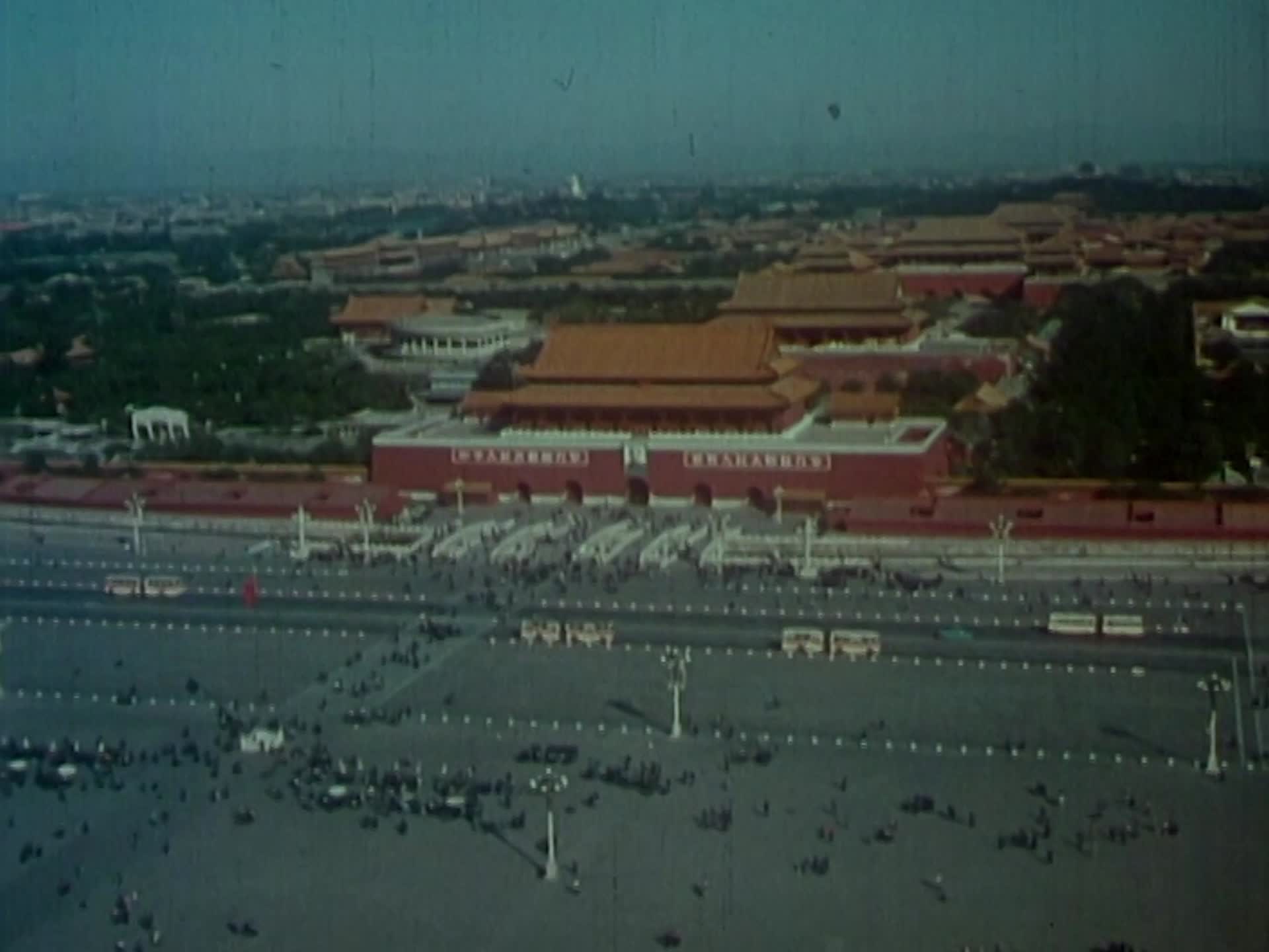 北京市空镜市场经济改革开放人民大市场历史影像北京市公交历史影像视频的预览图
