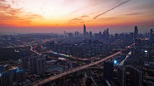 14分钟南京新城科技园夜景视频的预览图