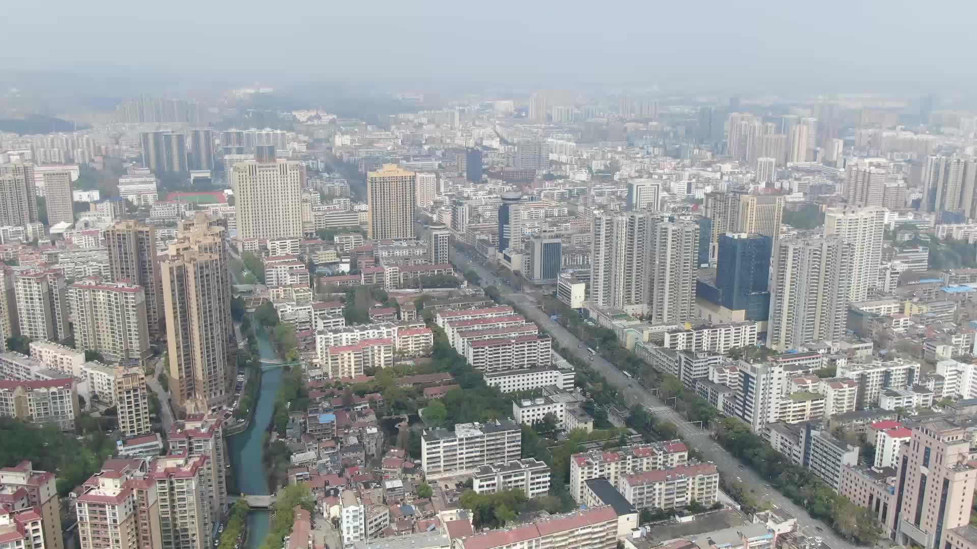 荆门城区航拍视频的预览图