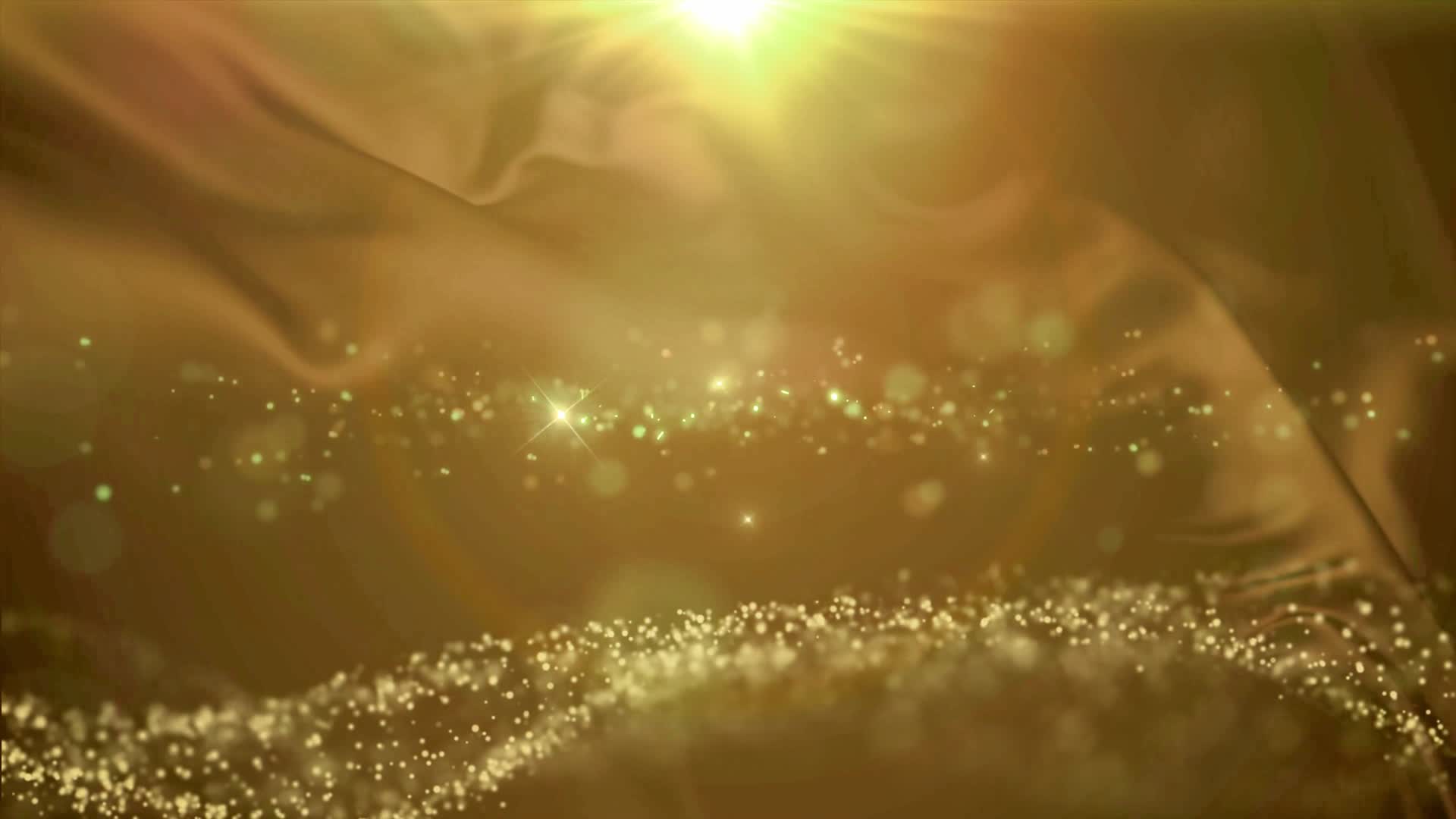 金色背景金沙粒子循环视频的预览图