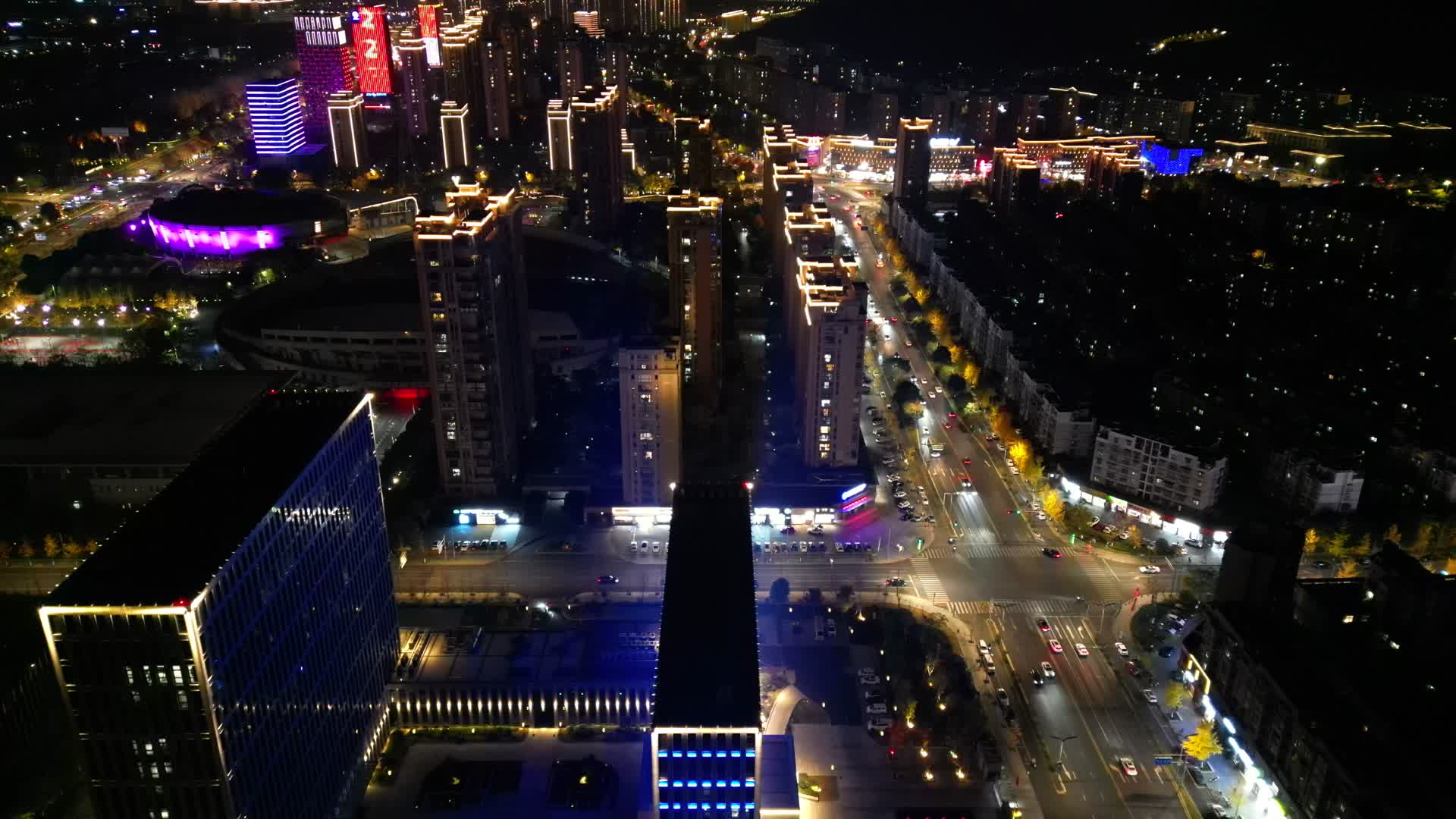 998德清武康城市夜景视频的预览图