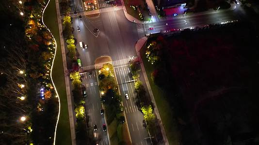 1020德清武康城市夜景灯火通明视频的预览图
