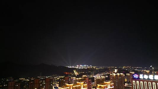 1016德清武康城市夜景灯火通明视频的预览图