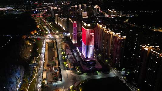 1000德清武康城市夜景灯火通明视频的预览图