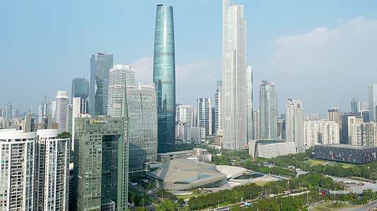 广州珠江新城城市航拍4K60视频的预览图