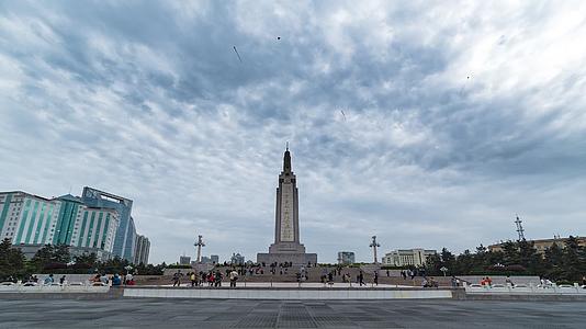 江西南昌八一广场纪念碑延时视频的预览图