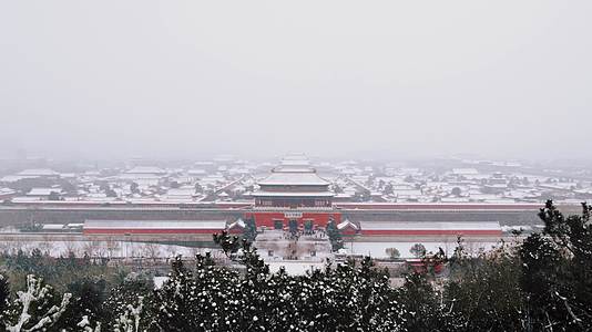 故宫雪景视频的预览图