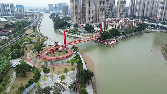广东江门胜利大桥航拍4K60视频的预览图