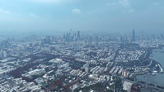 南京城市雪景视频的预览图