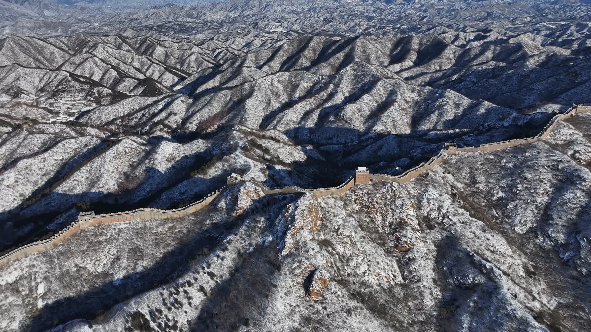 长城雪景视频的预览图