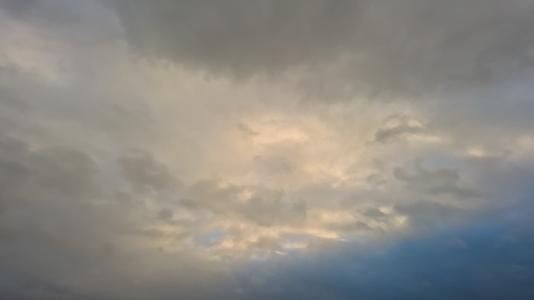 大自然天空灰蒙蒙积云视频的预览图