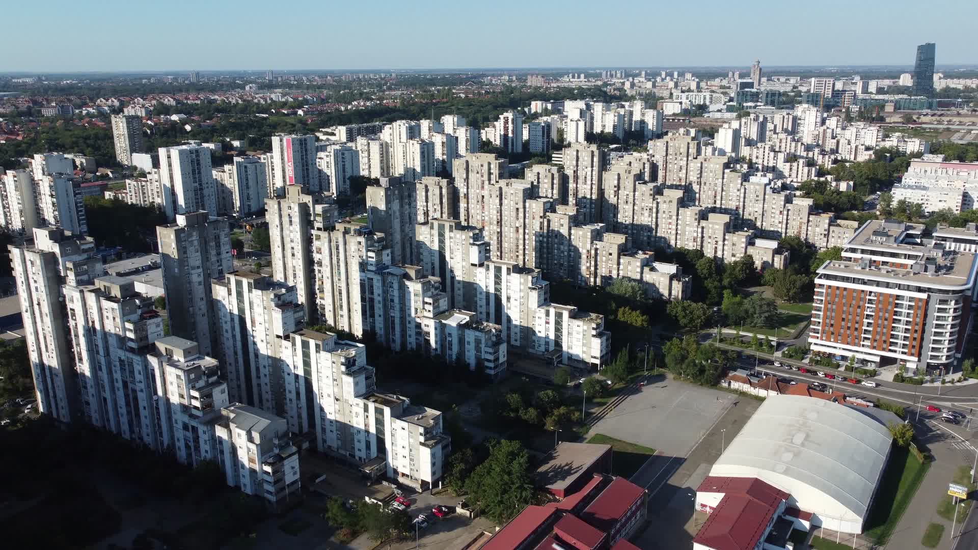塞尔维亚贝尔格莱德建筑物视频的预览图