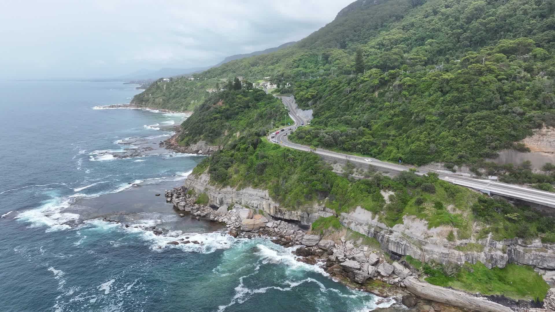 航拍澳大利亚南太平洋风光4K视频的预览图
