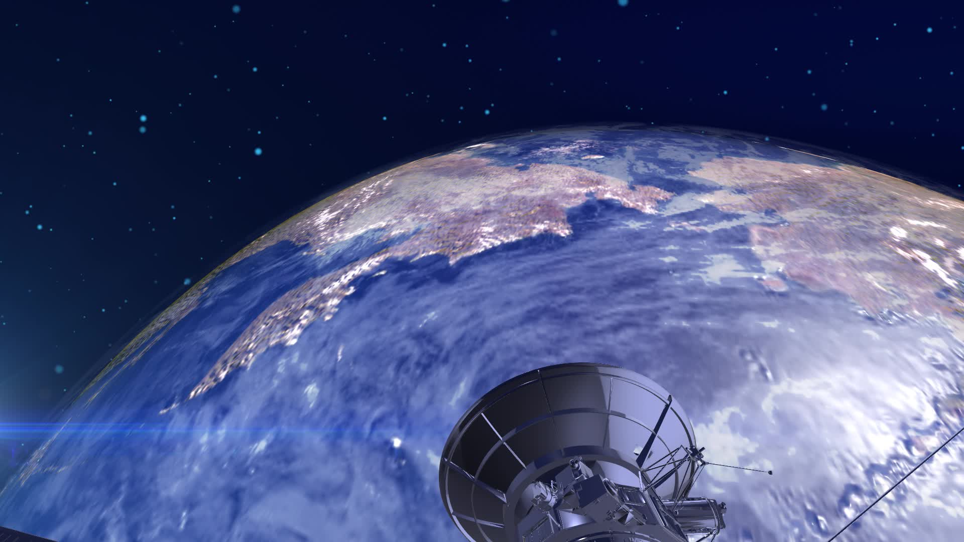 遥感卫星环绕地球视频的预览图