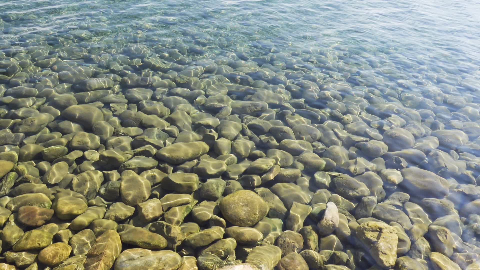 清澈的湖水视频的预览图