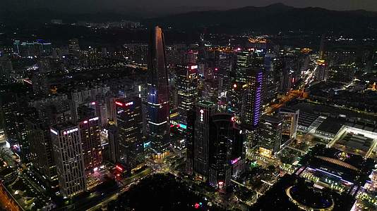深圳城市夜景航拍4K60视频的预览图