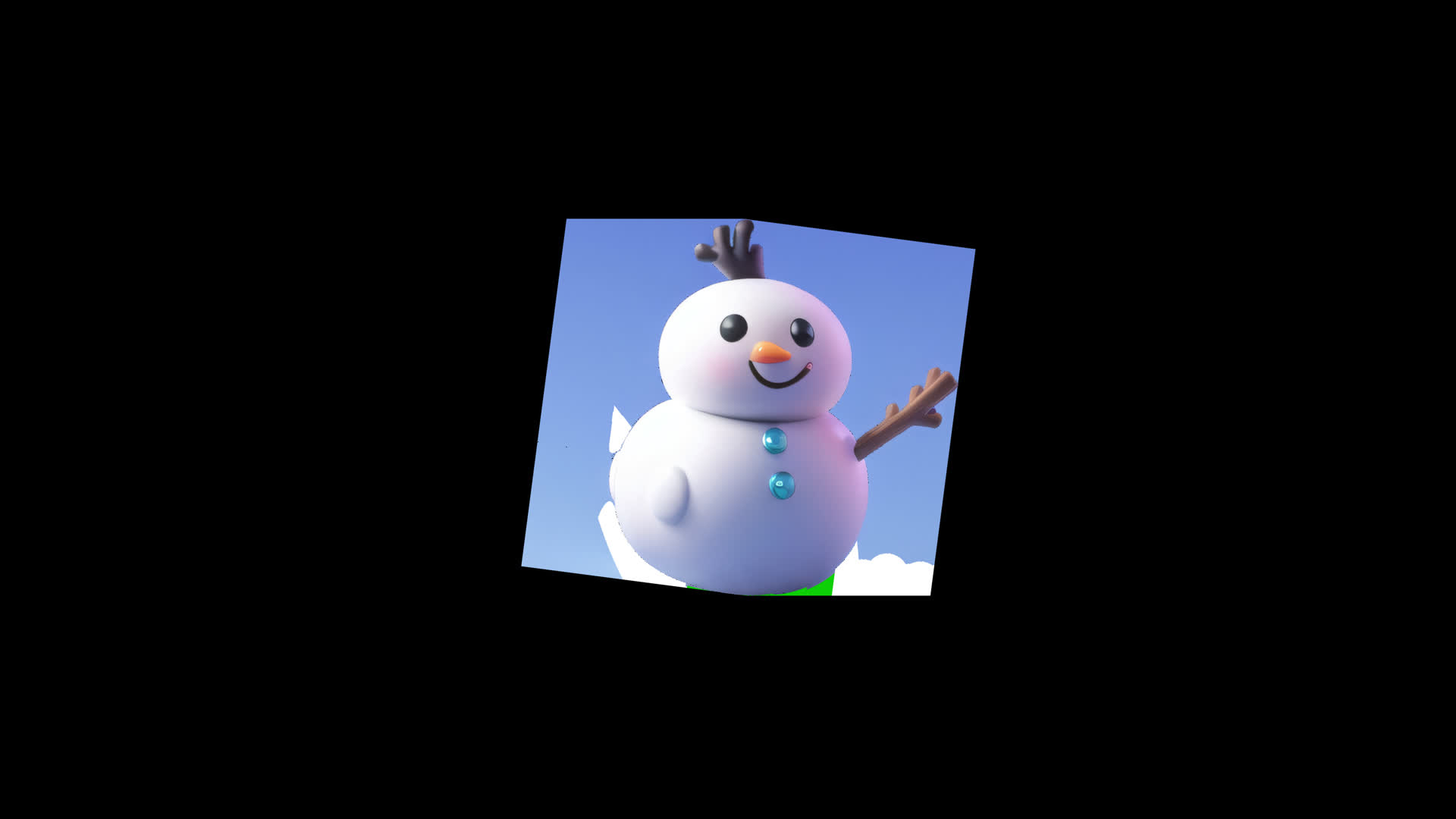 雪人动画带通道视频的预览图