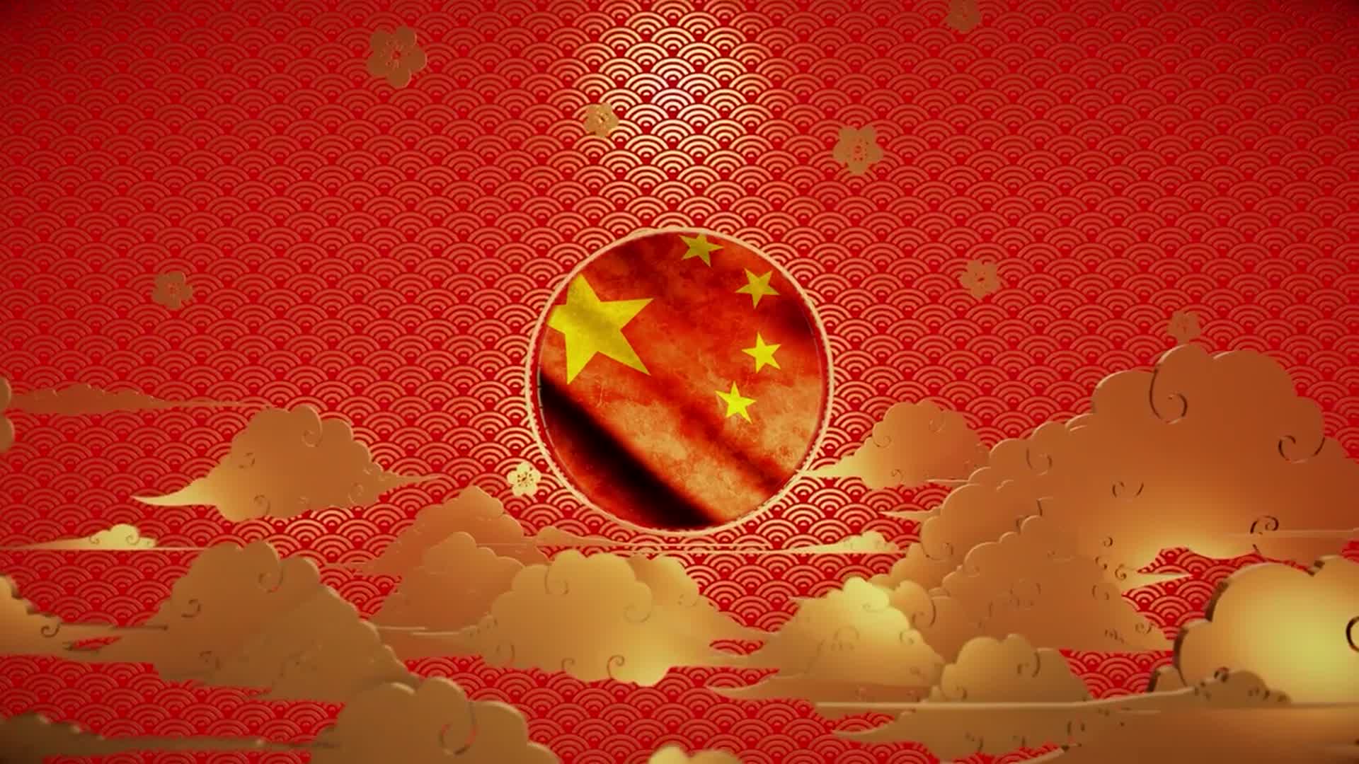 中国五星红旗视频的预览图