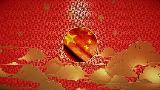 中国五星红旗视频的预览图