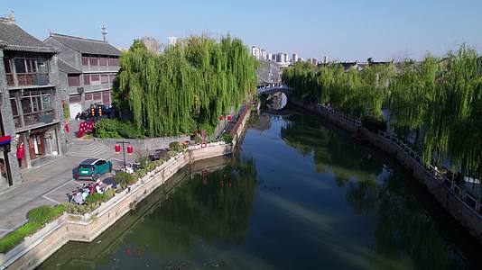 淮安市河下古镇4k航拍视频的预览图