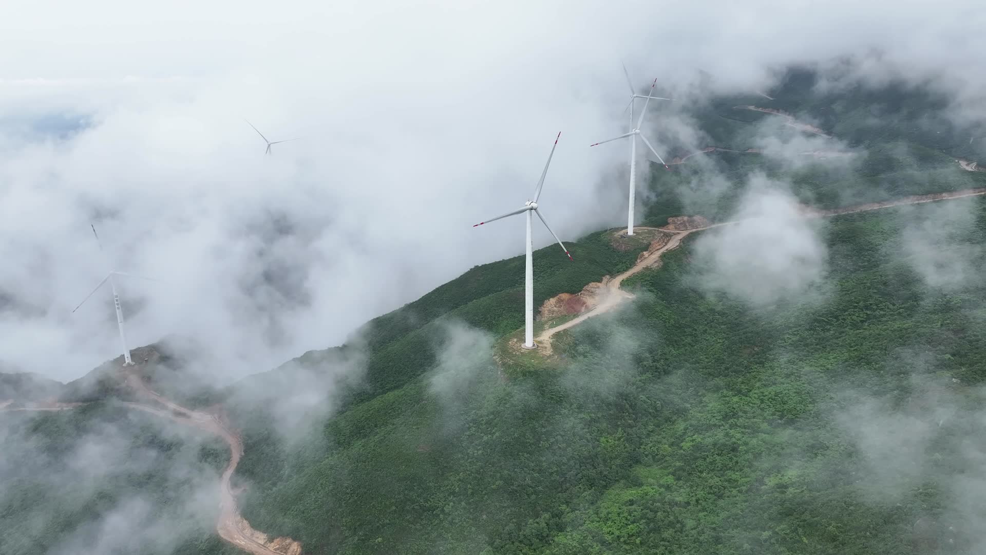 风力发电国家基建设施航拍视频的预览图