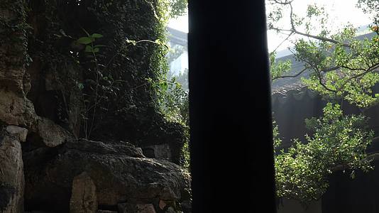古典园林中式古典园林苏州园林的景色视频的预览图
