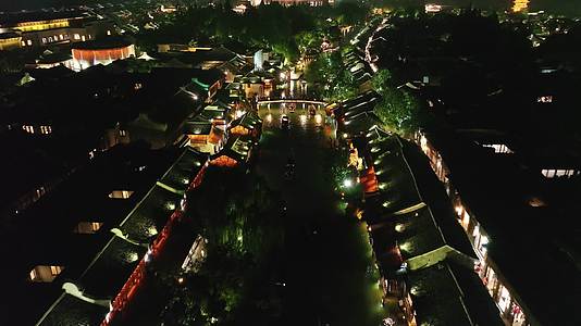 乌镇古镇夜景视频的预览图