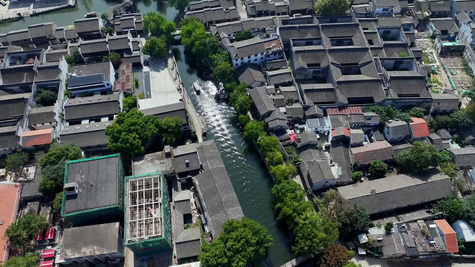 浙江南浔古镇美丽的江南古镇视频的预览图