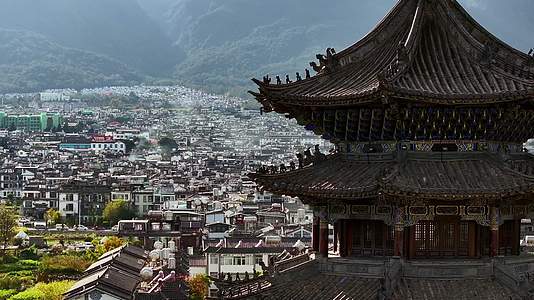 美丽的云南大理古城旅游胜地视频的预览图