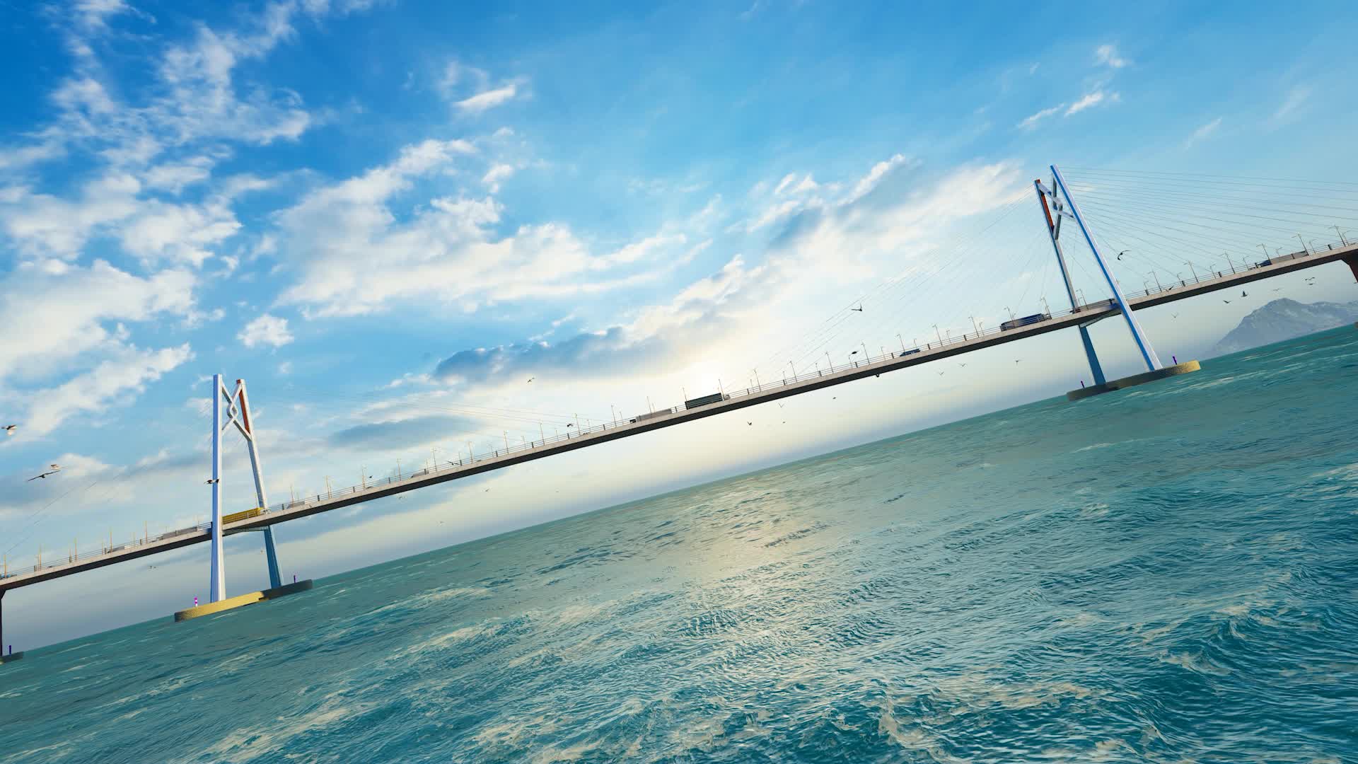 港珠澳大桥航拍视频视频的预览图
