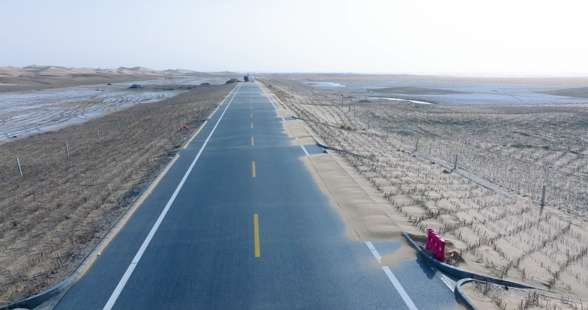 杭锦旗沙漠公路视频的预览图