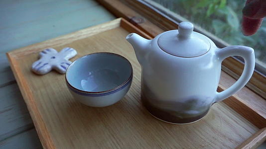 中国传统文化茶道茶艺喝茶品茶视频的预览图