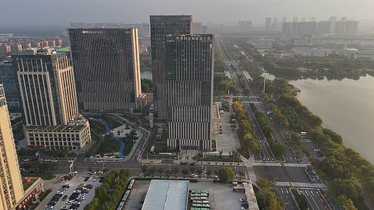 郑州中原科技城郑州东区郑州城市风光视频的预览图