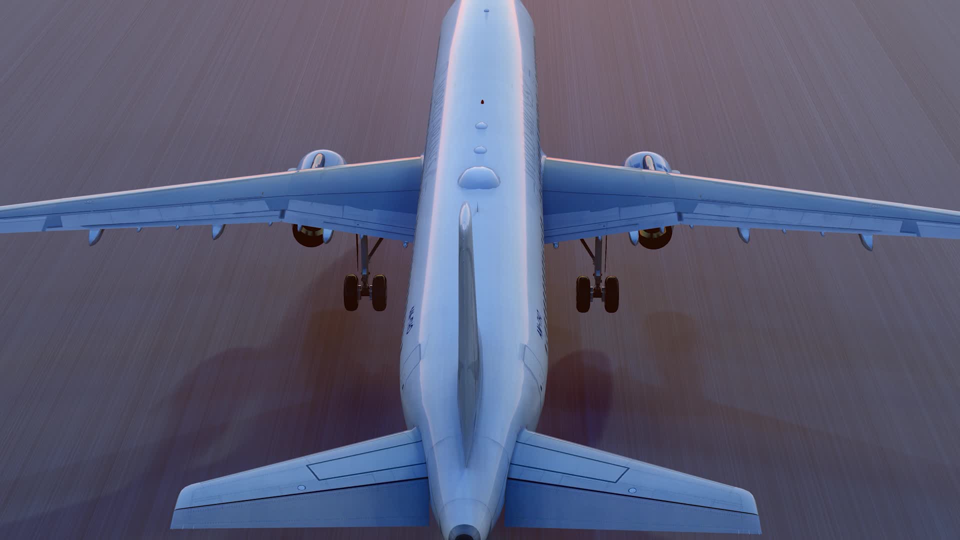 飞机从机场起飞背影视频的预览图