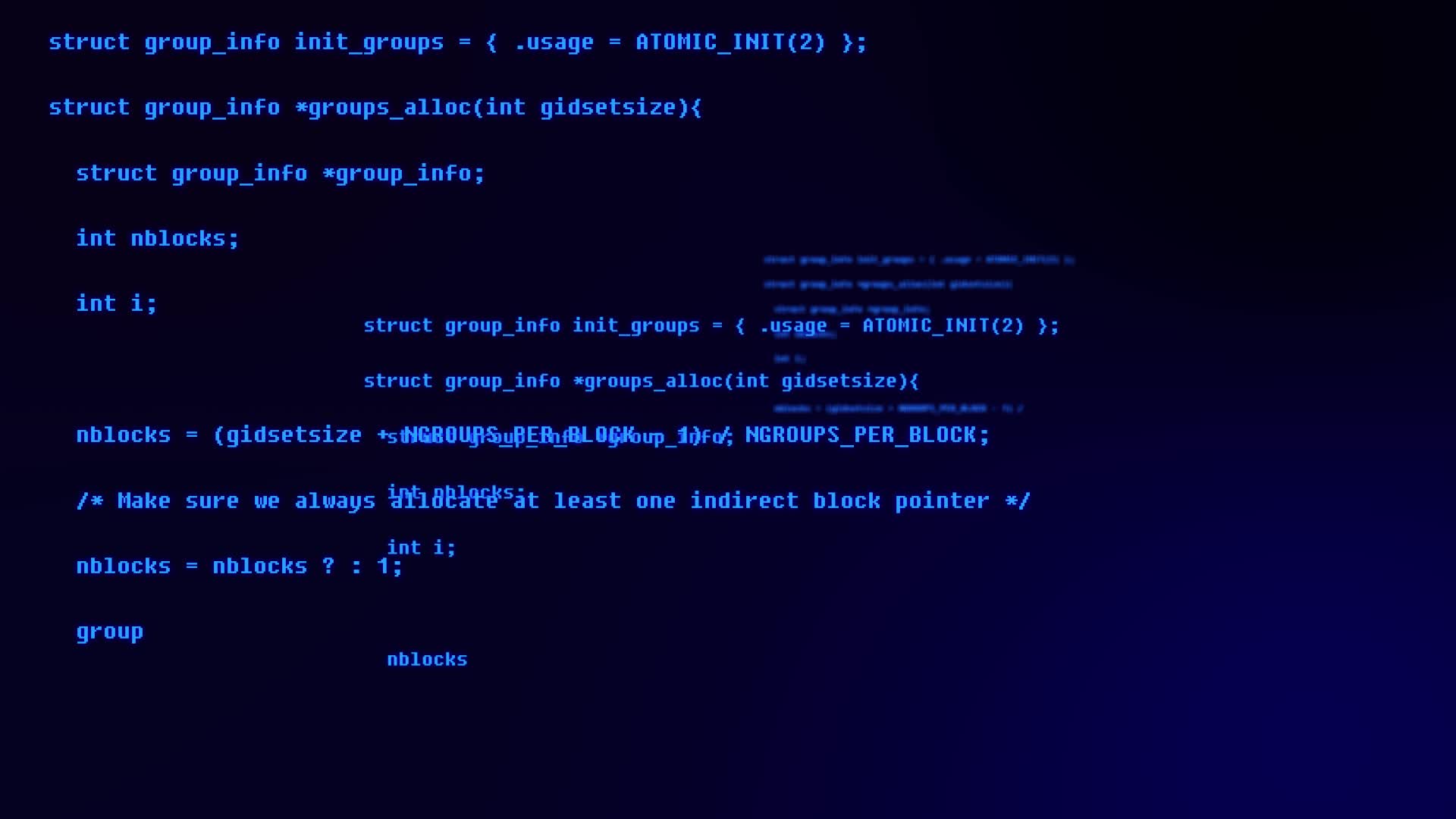 计算机代码滚动视频的预览图