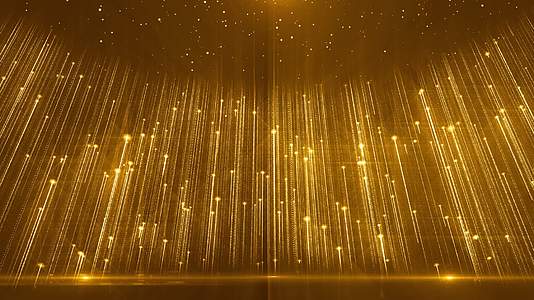 唯美金色粒子光线颁奖舞台背景视频的预览图