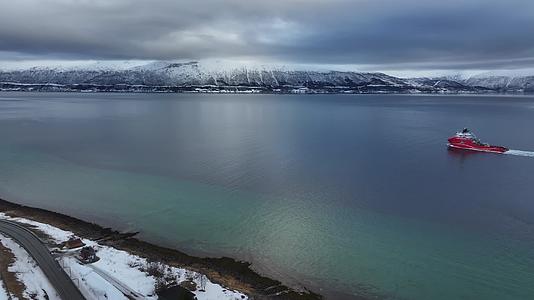 挪威北极圈特罗姆瑟风光视频的预览图
