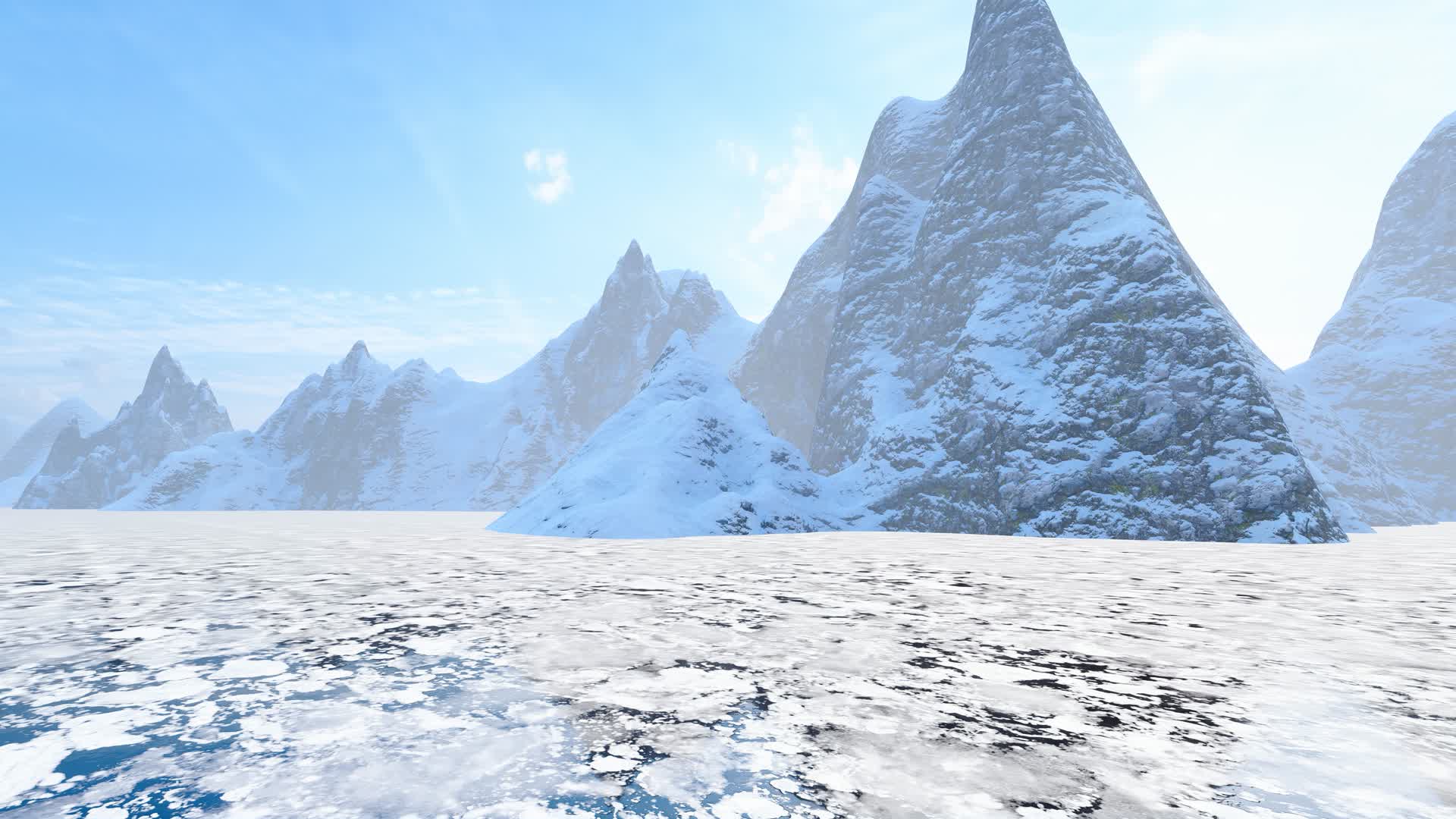 南极雪山冰川视频的预览图