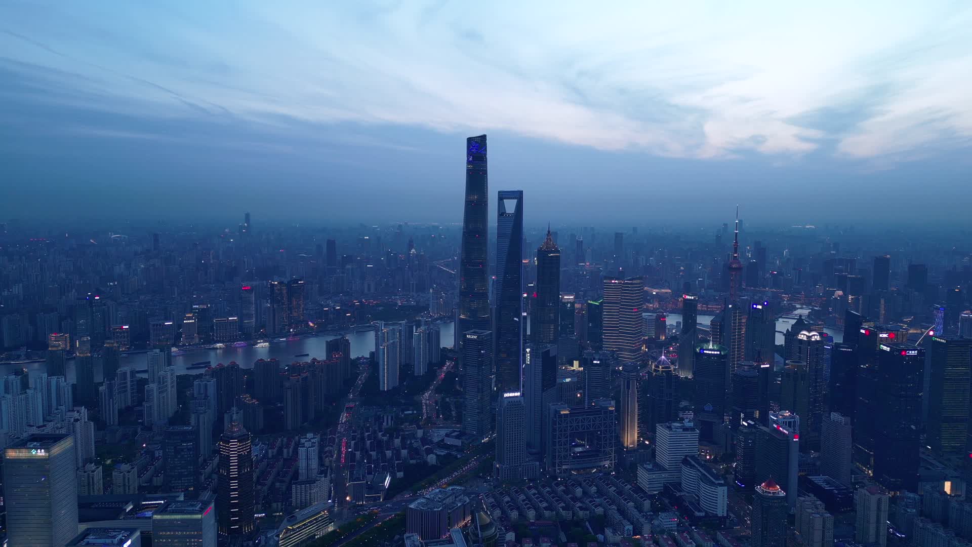 清晨的上海陆家嘴4K60视频的预览图