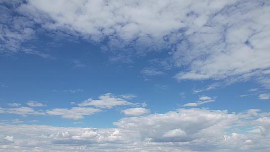 天空蓝天白云景色视频的预览图
