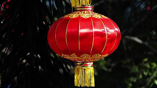 新年春节大红灯笼视频的预览图