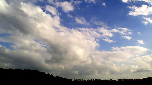 蓝天白云天空延时摄影视频的预览图