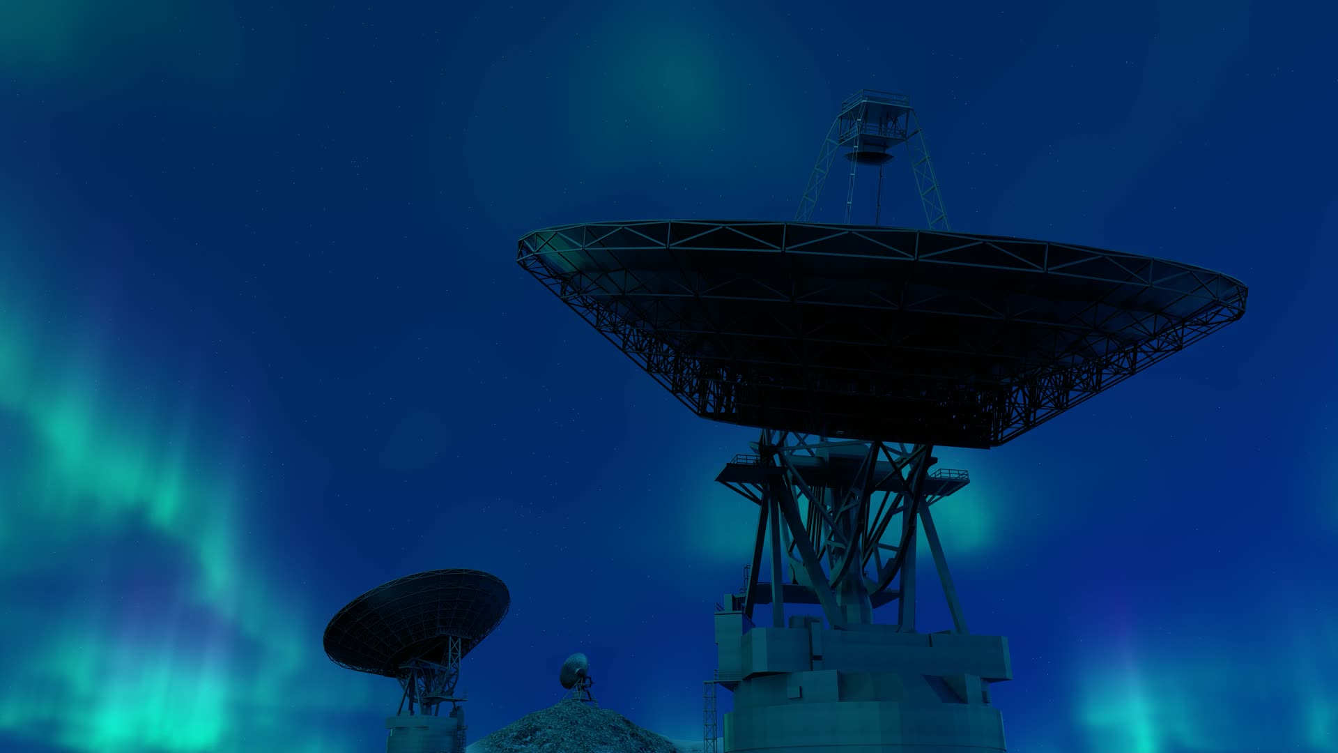 雪山上5G通讯基站信号塔发射塔视频的预览图